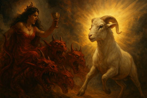 🕊️ The Lamb vs. Her: Why Jesus Is Not Satan Just Because He Fights Her